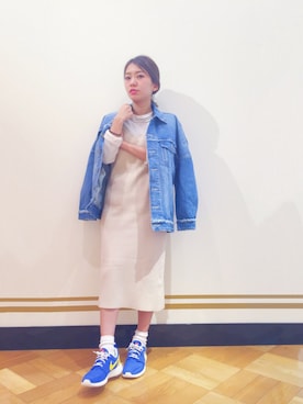 「Another Edition」｜「アイテム（デニムジャケット）」を使った、yanさん（レディース・150cm）の冬コーディネート