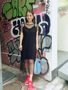 「Another Edition」｜「アイテム（その他シューズ）」を使った、yanさん（レディース・150cm）の夏コーディネート