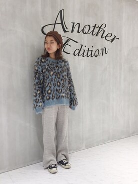 「Another Edition」｜「アイテム（ハンチング/ベレー帽）」を使った、yanさん（レディース・150cm）の秋コーディネート