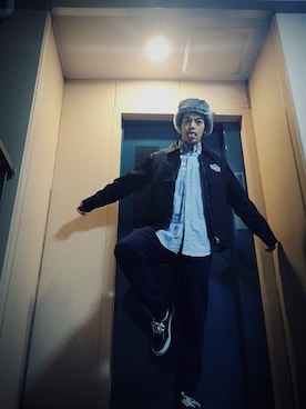 「Subciety（サブサエティ）のアイテム（ブルゾン）」を使った、いりえ・りゅーとさん（メンズ・178cm）の秋コーディネート