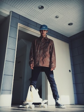 「nike sb 」｜「アイテム（ナイロンジャケット）」を使った、いりえ・りゅーとさん（メンズ・178cm）の冬コーディネート