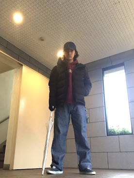 「POINTER（ポインター ）のアイテム（パンツ）」を使った、いりえ・りゅーとさん（メンズ・178cm）の冬コーディネート