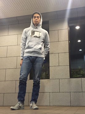 Larry Clark×BEAMS T / billy mann プルオーバー パーカを使った