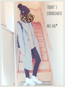 mi-ka*さん（レディース・163cm）の冬コーディネート