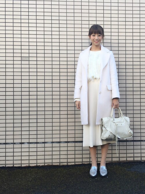 永田レイナ One After Another Nice Claupのチェスターコートを使ったコーディネート Wear