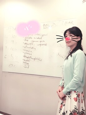 「＃カーディガン」｜「アイテム（ワンピース）」を使った、えいとまさん（レディース・156cm）の夏コーディネート