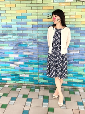 「Sunauna（スーナウーナ）のアイテム」を使った、えいとまさん（レディース・156cm）の夏コーディネート