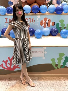 「ef-de（エフデ）のアイテム（ワンピース/ドレス）」を使った、えいとまさん（レディース・156cm）の夏コーディネート