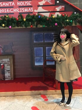 「STRAWBERRY-FIELDS（ストロベリーフィールズ）のアイテム（ダウンジャケット/コート）」を使った、えいとまさん（レディース・156cm）の秋コーディネート