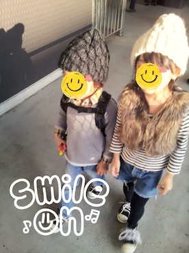 「KBF（ケイビーエフ）のアイテム」を使った、niconico(^ー^)＊さん（キッズ・110cm）の冬コーディネート