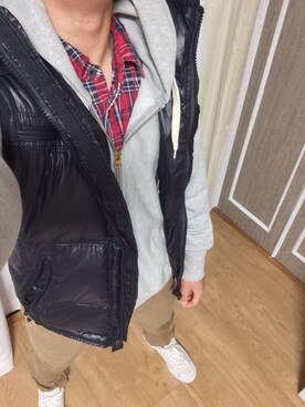 「JUNMEN（ジュンメン）のアイテム（パンツ）」を使った、たいやきさん（メンズ・159cm）の秋コーディネート