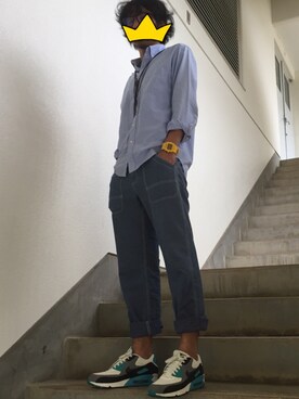 「アイテム（イエロー系）」を使った、takuさん（メンズ・178cm）の春コーディネート