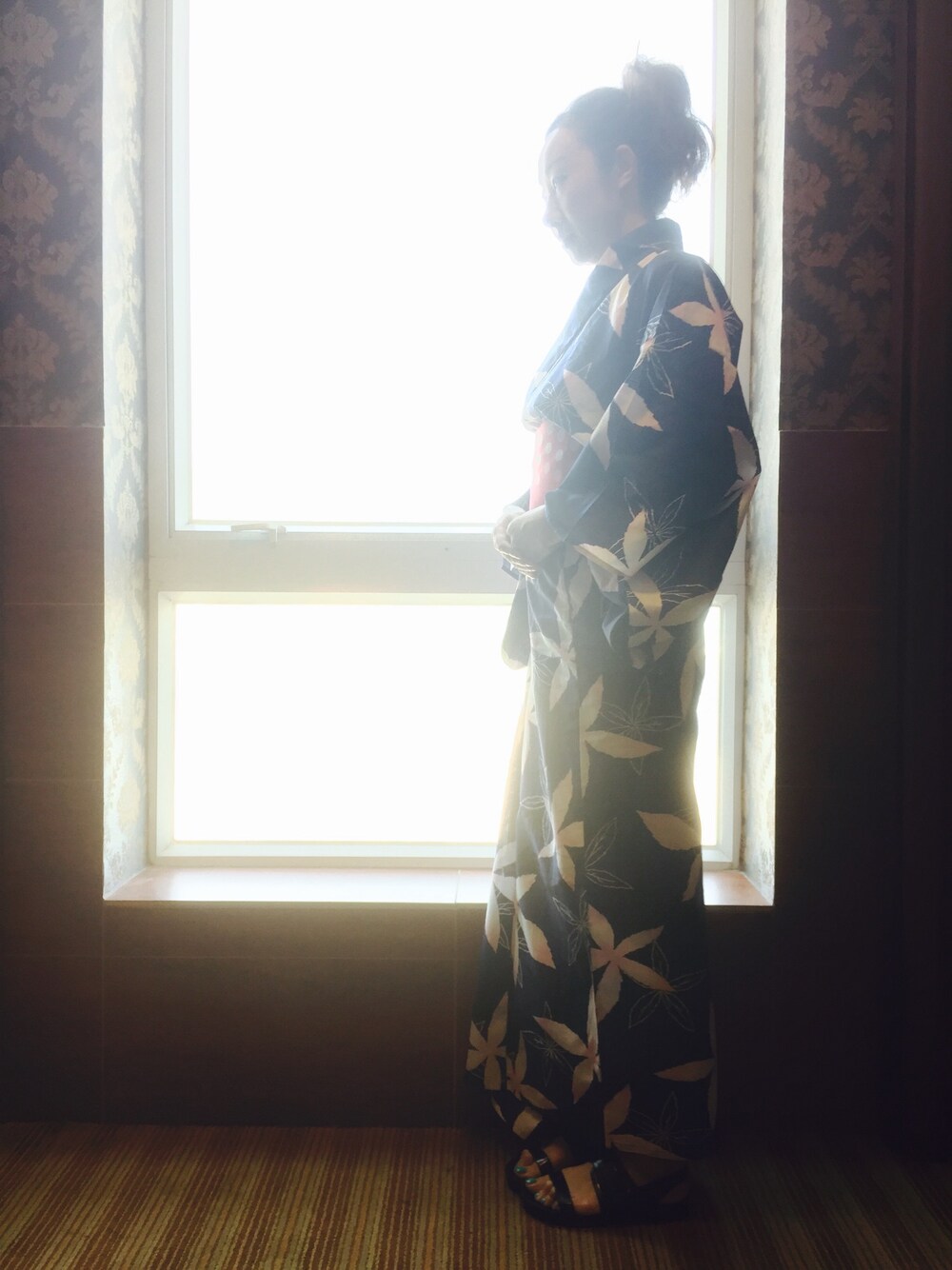 「浴衣」｜「UNIQLOのアイテム（浴衣、その他）」を使った、Ka Wai Liangさん（メンズ・170cm）の夏コーディネートの1枚目の写真