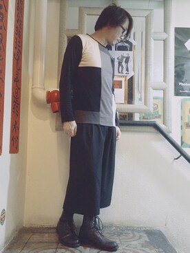 Ka Wai Liangさん（メンズ・170cm）の冬コーディネート