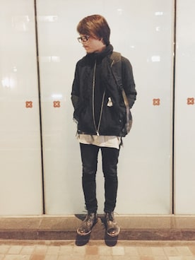 Ka Wai Liangさん（メンズ・170cm）の冬コーディネート