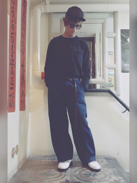 Ka Wai Liangさん（メンズ・170cm）の冬コーディネート