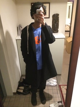 「APPLEBUM」｜「アイテム（ジャージ）」を使った、meloさん（メンズ・174cm）の秋コーディネート