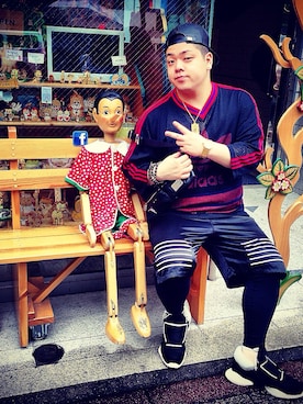 「DOLCE&GABBANA（ドルチェアンドガッバーナ）のアイテム（バッグ）」を使った、Takeshi Mizunoさん（メンズ・176cm）の夏コーディネート