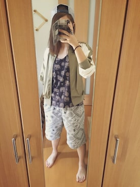 「FLIP THE SCRIPT（フリップザスクリプト）のアイテム（財布/小物）」を使った、おとら。さん（レディース・157cm）の夏コーディネート