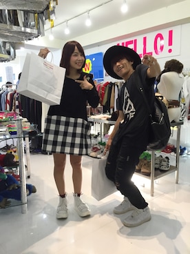 「UNIF」｜「アイテム（ワンピース）」を使った、わーこさん（レディース・155cm）の秋コーディネート