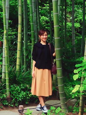 Natsumi Horiuchiさん(レディース・159cm)の秋コーディネート