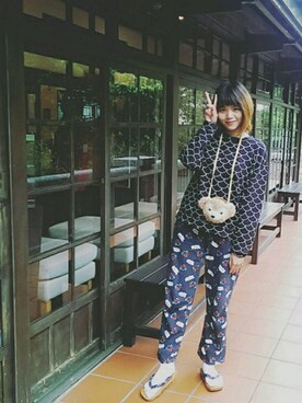 「北投」｜Kiara_Wang.雅溱さん（レディース・163cm）の秋コーディネート
