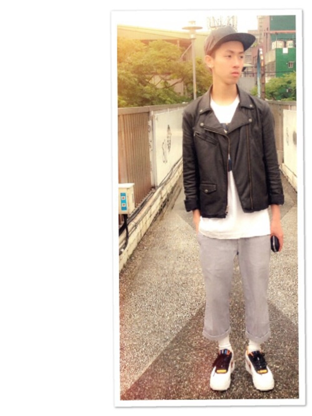 「NIKE、UNIQLO、GIVENCHY、PORTER、Billionaire Boys Club(Billionaire Boys Club)、BBC、Supreme(シュプリーム)、airforce1、RICCARDO TISCI」｜「NIKEのRiccardo Tisci for nike Air Force 1（スニーカー、ホワイト系）」を使った、Victor Hungさん（メンズ・170cm）の夏コーディネートの1枚目の写真