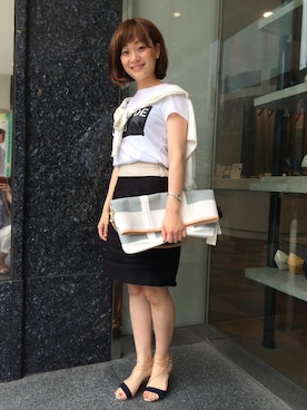「interstaple」｜ayakoさん（レディース・155cm）の夏コーディネート