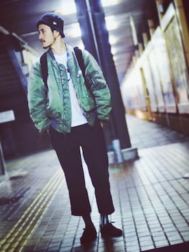 「TOMMY（トミー）のアイテム」を使った、m_hosokawaさん（メンズ・180cm）の春コーディネート