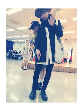 「レディース」｜「アイテム（チェスターコート）」を使った、Tetsuya Ikebeさん（メンズ・173cm）の夏コーディネート