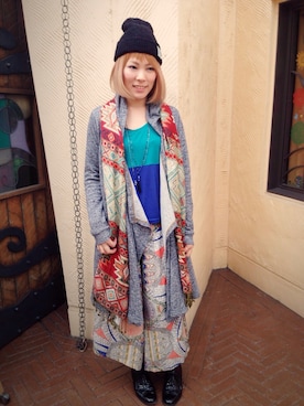 Masumi Kaihoさん（レディース・160cm）の冬コーディネート