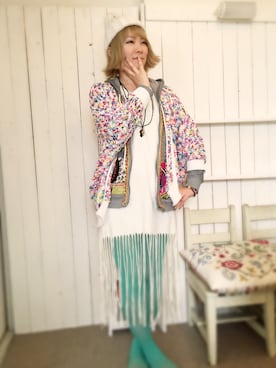 「チャイハネ（チャイハネ）のアイテム（ニットキャップ/ビーニー）」を使った、Masumi Kaihoさん（レディース・160cm）の春コーディネート