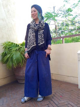 「チャイハネ（チャイハネ）のアイテム（ヘアアクセサリー）」を使った、Masumi Kaihoさん（レディース・160cm）の春コーディネート