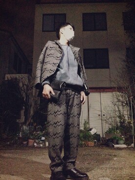 「Johnbull Private labo（ジョンブルプライベートラボ）のアイテム（タンクトップ）」を使った、たろうさん（メンズ・166cm）の冬コーディネート