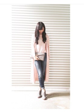 「TSURU（ツル）のアイテム（バッグ）」を使った、みずきさん（レディース・169cm）の夏コーディネート