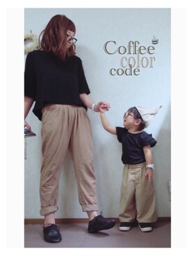 「アイテム（腕時計）」を使った、uuume＊さん（キッズ・80cm）の夏コーディネート