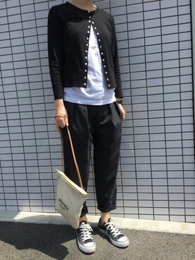 「JUNYA WATANABE COMME des GARCONS（ジュンヤワタナベコムデギャルソン）のアイテム（タンクトップ）」を使った、ma☆さん（レディース・158cm）の春コーディネート