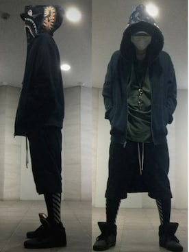 「Bape」｜「アイテム（アクセサリー）」を使った、nyrさん（メンズ・172cm）の春コーディネート