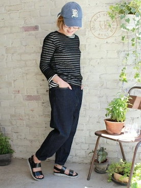 「ウエストゴム」｜KEIさん（レディース・157cm）の春コーディネート