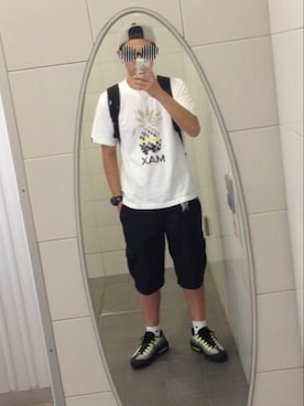 「KIKS TYO（キックスティーワイオー）のアイテム」を使った、ToMoToShiさん（メンズ・175cm）の夏コーディネート