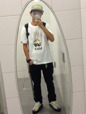 「KIKS TYO（キックスティーワイオー）のアイテム」を使った、ToMoToShiさん（メンズ・175cm）の夏コーディネート