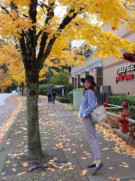 「MAXMARA WEEKEND LINE（マックスマーラウィークエンドライン）のアイテム」を使った、Michelle Chenさん（レディース・157cm）の秋コーディネート