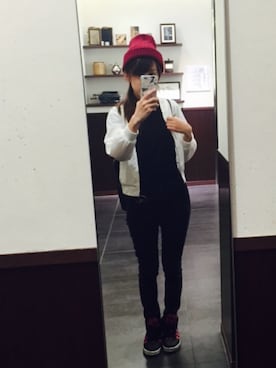 「archives（アルシーヴ）のアイテム（ニットキャップ/ビーニー）」を使った、Akane ⸜₍*̤̥͚₎⸝さん（レディース・151cm）の秋コーディネート
