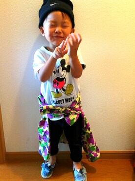 「ANAP MEN（アナップメン）のアイテム」を使った、Sota☝︎さん（キッズ・100cm）の春コーディネート