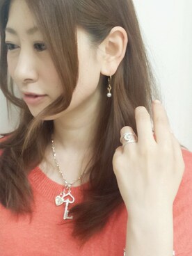 「Loree Rodkin（ローリーロドキン）のアイテム（ピアス（両耳用））」を使った、naitoさん（レディース・153cm）の夏コーディネート