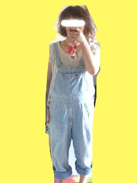 「summer style」｜「アイテム（サロペット/オーバーオール）」を使った、erico☺︎さん（レディース・160cm）の春コーディネート