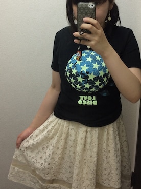 「the telephones」｜りこぴんさん（レディース・155cm）の夏コーディネート