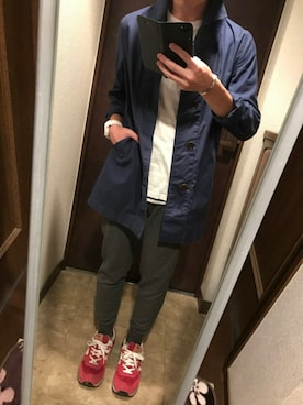 「SHIPS JET BLUE（シップスジェットブルー）のアイテム（バングル/リストバンド）」を使った、REEBさん（メンズ・164cm）の秋コーディネート