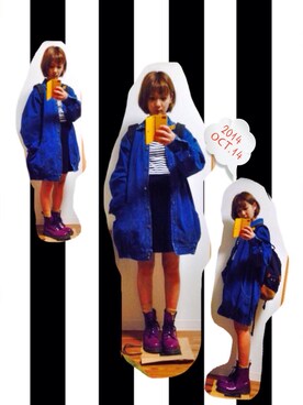 「used mix」｜「アイテム（デニムジャケット）」を使った、Natsumiさん（レディース・152cm）の秋コーディネート