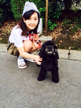 「さんぽ」｜「アイテム（その他）」を使った、Natsumiさん（レディース・152cm）の夏コーディネート
